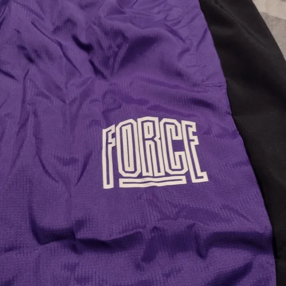 Nike Force Starting 5 Mens Basketball Pants purple black white size XL - Picture 3 of 7